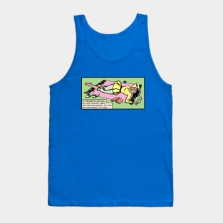 Comic Woman Is Down In The Dumps Tank Top